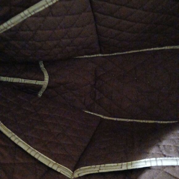 Darcie Lg. Cloth Craft Sewing Quilting Baby Travel Tote Bag - dk brown - Picture 6 of 6